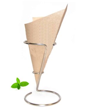 Paper Chip Cone <br>Bio Brown <br> 40 cones