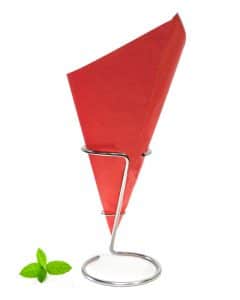 Paper Chip Cone Red, fish and chip cone made of 90 grams greaseproof paper