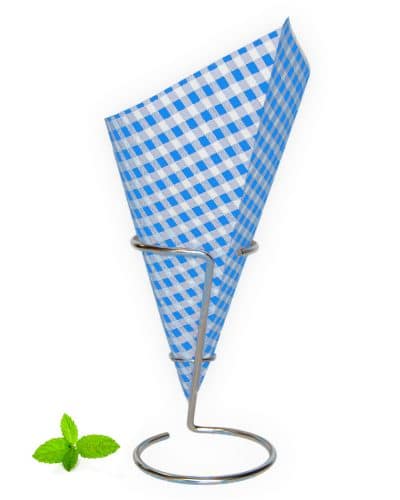 Chip cone Blue-white Checkered
