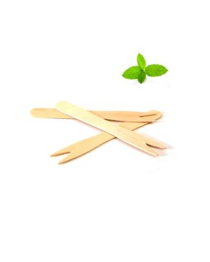 Wooden chip forks, fish and chips