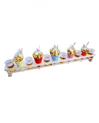 Wooden Cone Holder for chip cones, Paper Cone holder wood